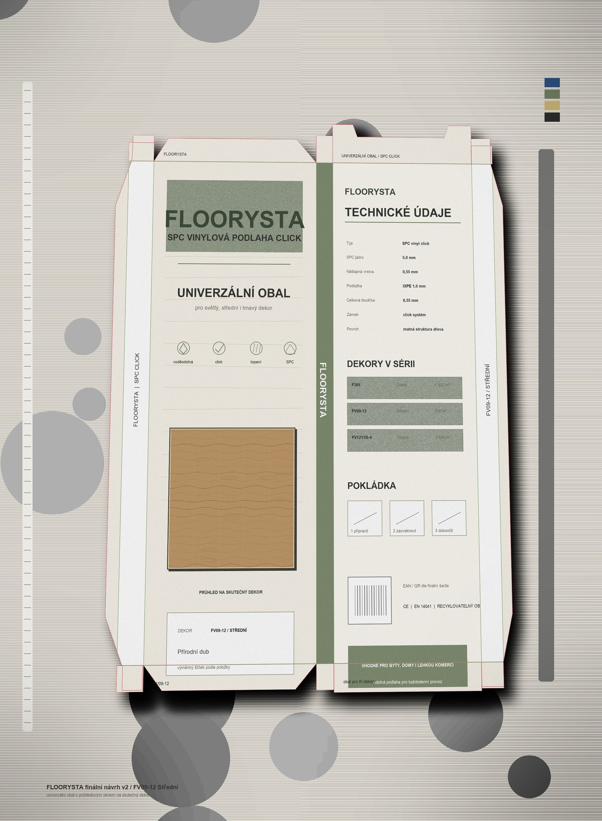 Finální univerzální obal FLOORYSTA pro dekor FV09-12